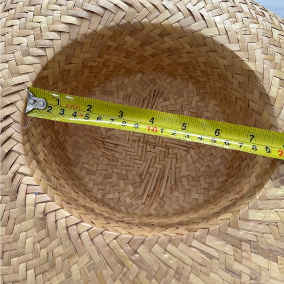 Floral Straw Hat with Colorful Band - Picture 7 of 7